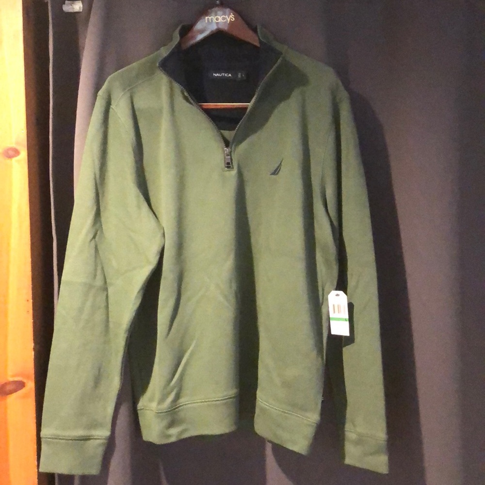 New Nautica quarter zip (L)